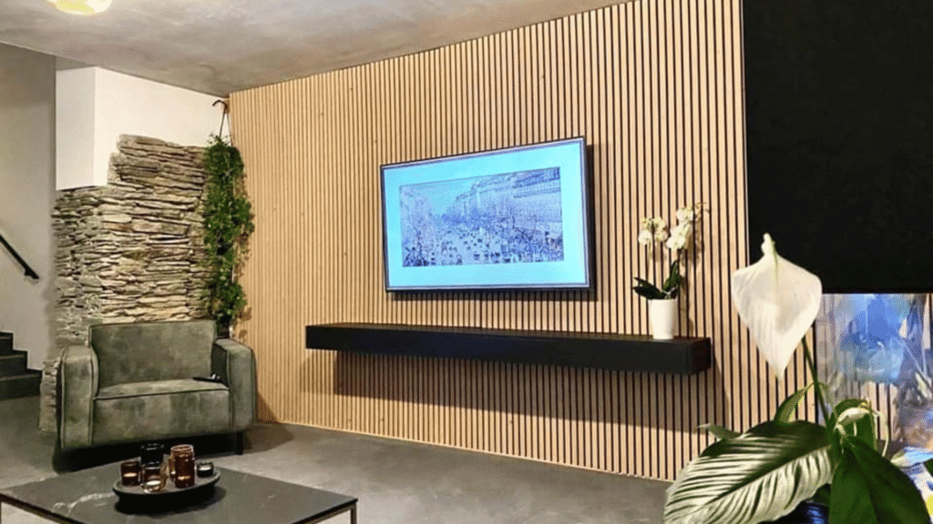 Meuble tv et aménagement cheminée 8